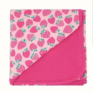 Little Sleepies | Sweet Strawberry | Cloud Blanket | Bamboo